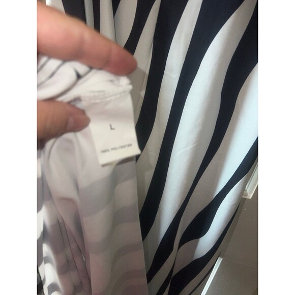 Black & white maxi dress sz L - Picture 3 of 3